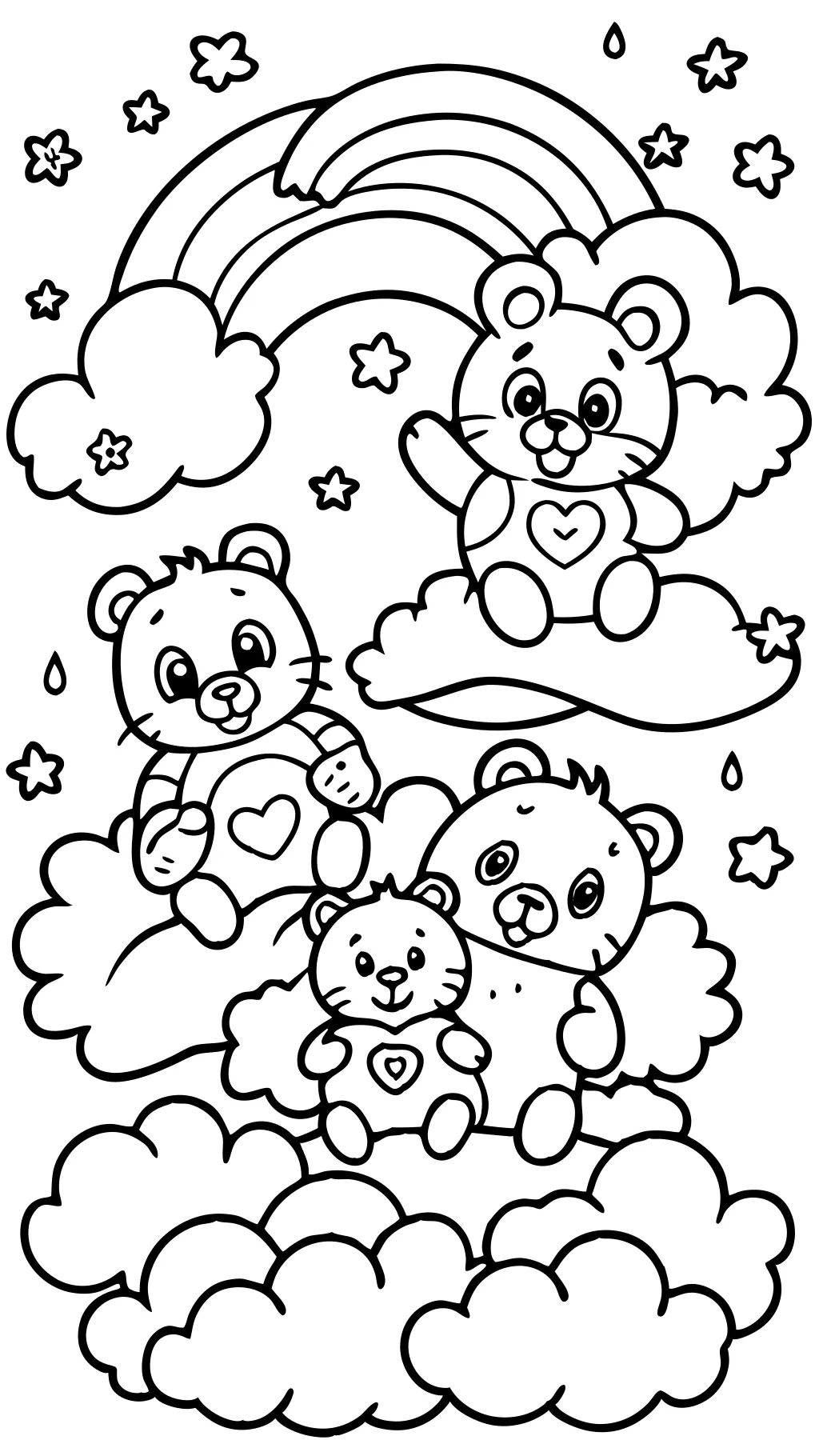 Página para colorear de Bear Bear